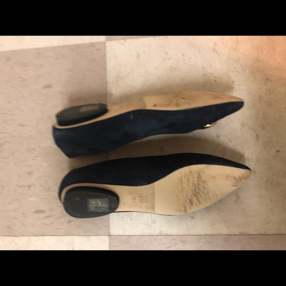 Pedder Red Pointed Toe Flats (Navy) - Picture 3 of 3